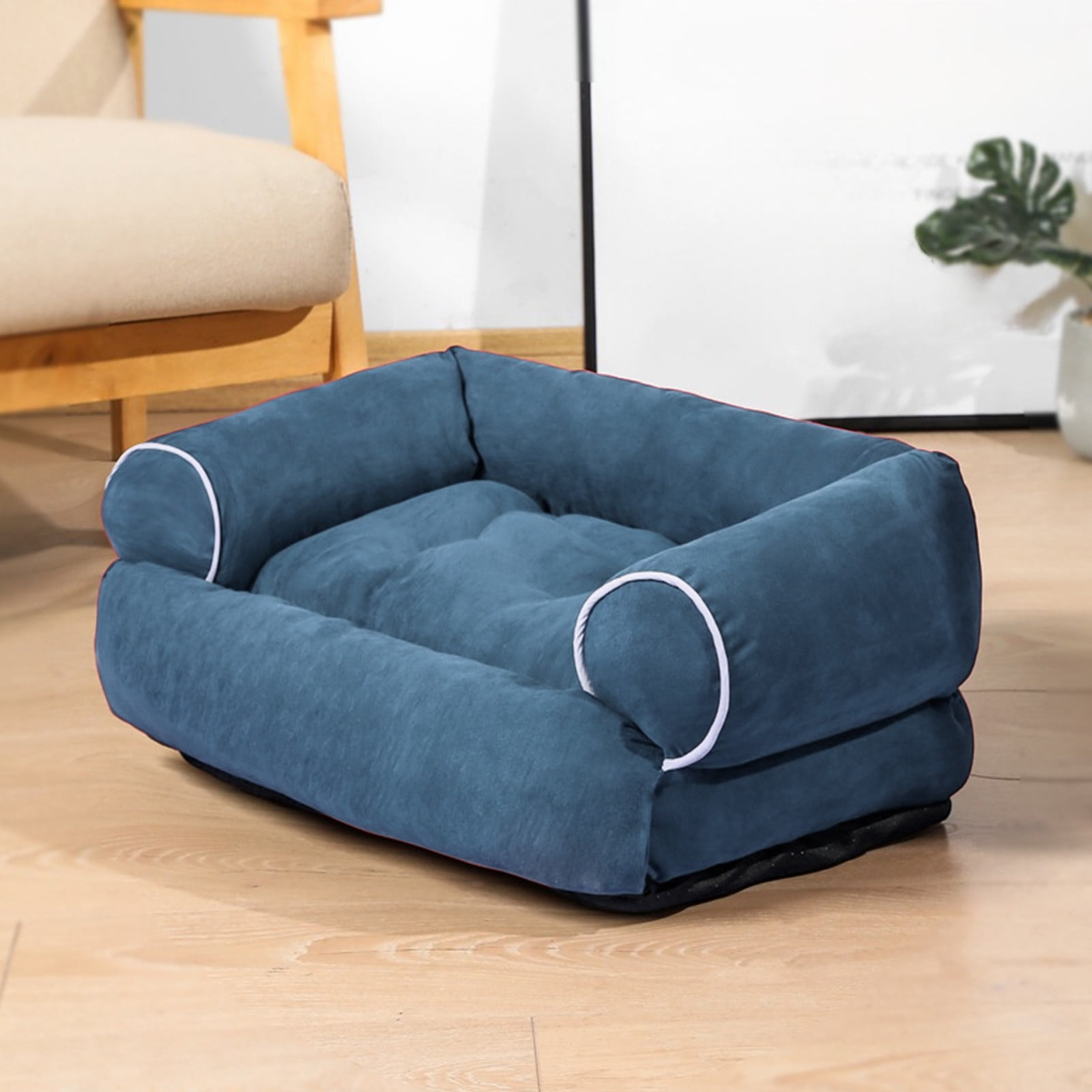 Orthopedic Sofa Dog Bed, Washable Rectangular Pet Bed for Small Dogs, Cats, and Kittens, Non-Slip Bottom, Soft Cozy Sleeping and Resting Sofa