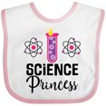 thumbnail image 3 of Inktastic Science Princess Girls Scientist Girls Baby Bib, 3 of 4