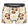 thumbnail image 4 of Goofa Sloth Yoga Printed Men's Boxer Briefs Underwear, Moisture-Wicking Underwear, Trunk,Soft and Breathable Cotton Underwear-XX-Large, 4 of 9
