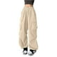 thumbnail image 1 of Pantalones cargo holgados para mujer: cordón, algodón, tallas S-XXL, hip hop/ropa urbana, ropa informal/de verano, 1 of 2