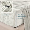 thumbnail image 6 of Bare Home Microplush Fleece Sheet Set - Ultra Soft - Deep Pocket - Full, Cream, 6 of 9
