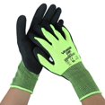 thumbnail image 1 of Guantes de trabajo Jadeshay antideslizantes transpirables recubiertos de nitrilo tamaño XL color amarillo fluorescente, 1 of 8