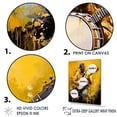 thumbnail image 3 of Designart "Sunny Yellow Music Banjo Bliss" Music Wall Decor, 3 of 7