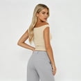 thumbnail image 7 of Womens Off Shoulder Tops Going Out Crop Tank Top Slim Fitted Shirts Casual Dressy Summer Outfits Y2K Cute Tops, XL, 7 of 7