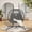 Dark Grayi-Dark Gray, variant on AOOWOW Double Egg Chair with Stand Hanging Indoor Outdoor Wicker Rattan Patio Basket Egg Swing Chair Hammock Egg Chairs with UV Resistant Cushions 600 lbs for Bedroom Balcony Patio