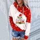thumbnail image 2 of Tops Navideños Para Mujer, Blusas de Manga Larga, Sudaderas Con Capucha Informales Holgadas Estampadas A La Moda Odeerbi ODB192883, 2 of 5