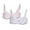 3-Pink, variant on Women's Lace No Underwire Bra 2 Packs Breathable Sheer Bra See Through Solid Bra with Adjustable Straps