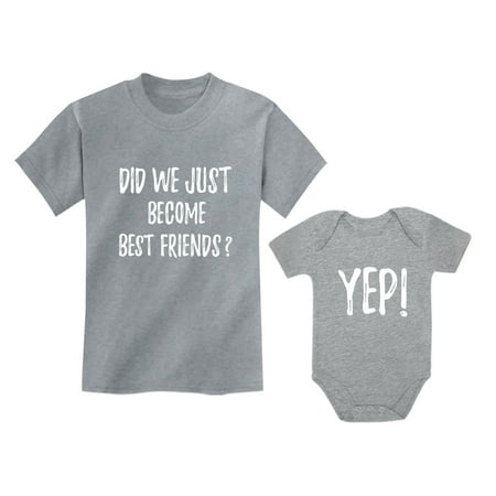 

Big Brother/Sister Little Brother/Sister Set Gift For Siblings Baby & Toddler Child Gray 5/6 / Baby Gray 18M (12-18M)