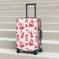 thumbnail image 2 of Lsque Valentine Gnomes Printed Luggage Cover, Travel Luggage Protector,Scratch and Dirt Resistant, Fits 18-32 Inch Luggage - Medium, 2 of 9