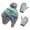 Mint Green, variant on AWZXDE Children Animal Dinosaur Knit Hat And Gloves Set Kids Hats And Gloves Thickened Print Two-Piece For Girls Boys Outdoor Dark Green