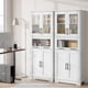 thumbnail image 4 of QinaQin Gabinete alto para baño o cocina con puertas de vidrio y repisa ajustable, mueble independiente para toallas, despensa o lavandería, 4 of 9