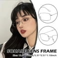 thumbnail image 2 of Reflective Silver Square Eyeglasses with Clear Lens for Men and Women RX, 2 of 9