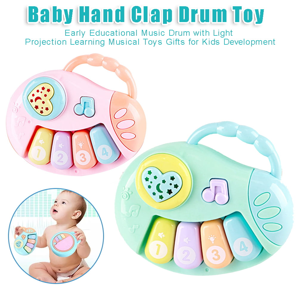 Musical Development Toy Electronic Kids Clap Drum Toys for Toddlers 