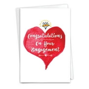 1 Funny Engagement Card with Envelope - About Time Engagement C6878ENG