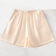 thumbnail image 2 of FNFYFH Clearance Ladies Vacation Loose Fit Solid Color Summer Shorts Beach Comfortable Shorts，Beige, 2 of 6