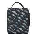 thumbnail image 5 of Police and Radio Black Pattern Insulated Lunch Bag for Men Women,Waterproof Lunch Box for Work,Picnic or Travel,Thermal Insulation,10.63x9.06x3.54 Inches, 5 of 5