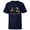 Navy, variant on Star Wars The Mandalorian Season 3 Mandalorian Creed Grogu - Short Sleeve T-Shirt for Kids - Customized-White