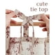 thumbnail image 5 of Cortinas Jinchan con estampado floral de lino, 60 cm, estilo Farmhouse Café, color rojo y beige, 5 of 9