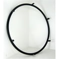 thumbnail image 1 of New Solutions PR084P Coated Push Rims 26 in. 6 Tab for Wheelchair, Black Vinyl - Set of 2, 1 of 1