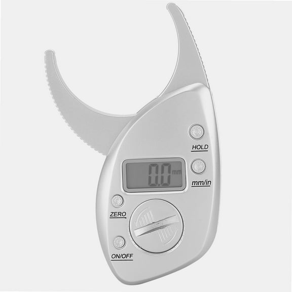 Body Fat Caliper Digital Display LCD High Accuracy Battery Powered Body Fat Measurement for Athletic Women/Men Body Monitoring Measures Skin Fold Thickness