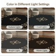 thumbnail image 7 of ODIKA 8'x10' Washable Area Rug Black Beige Floral Elegance with Classic Border Ornate Motifs and Symmetrical Design for King Size Bedroom Under Bed, Master Suite, Non-Shedding, Easy Care, 7 of 7