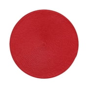 DIY Craft Heat Insulation Cup Coaster Round Shape Table Decor Woven Placemat
