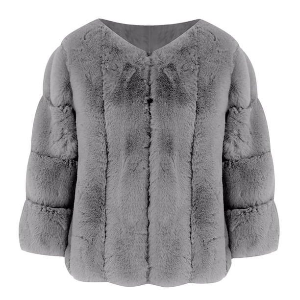Puntoco Coat Moda Mujer Chaqueta de Cuello Redondo Corta Versátil y Delgada Chaqueta de Manga Larga Top Liquidación Puntoco Puntoco-1