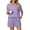 Purple, variant on UVN 2 Piece Pajama Sets for Women Short Sleeve Top and Shorts Sleepwear Casual Lounge Set with Pockets