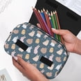 thumbnail image 6 of Kdxio Cute Rabbit for Double Compartment Pen Case Oxford Organizer with Zipper Pockets for Students Artists, 6 of 7