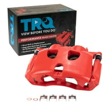 TRQ Front Right Brake Caliper w/Bracket Performance Red Passenger Side Compatible with 2012-2020 Ford F-150