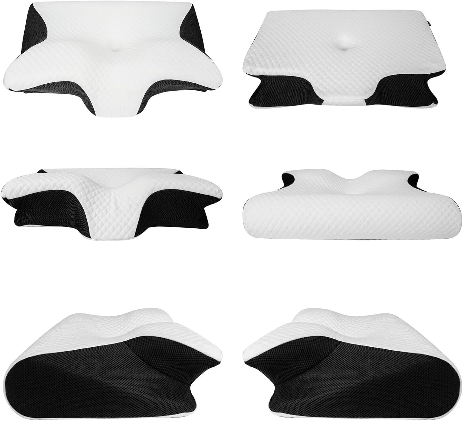 2-in-1 Orthopedic Memory Foam Cervical Pillow for Neck Pain Relief