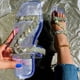 thumbnail image 1 of Sandalias de verano para mujer, sandalias planas sin cordones, zapatos romanos de cristal, sandalias informales con punta abierta, zapatillas Wmkox8yii  ytu8770, 1 of 9