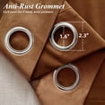 thumbnail image 2 of DriftAway Velvet Curtains Brown Room Darkening 108 Inches Long 2 Panel Set Super Soft luxury Grommet Curtains Thermal Insulated Blackout Drapes for living room Bedroom Gold Brown 52 inch wide, 2 of 8