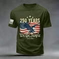 thumbnail image 4 of Leey-World 250th Anniversary Shirts American Flag T Shirt 250 Years America Anniversary Shirt Patriotic Shirts Tops(AG,M), 4 of 5