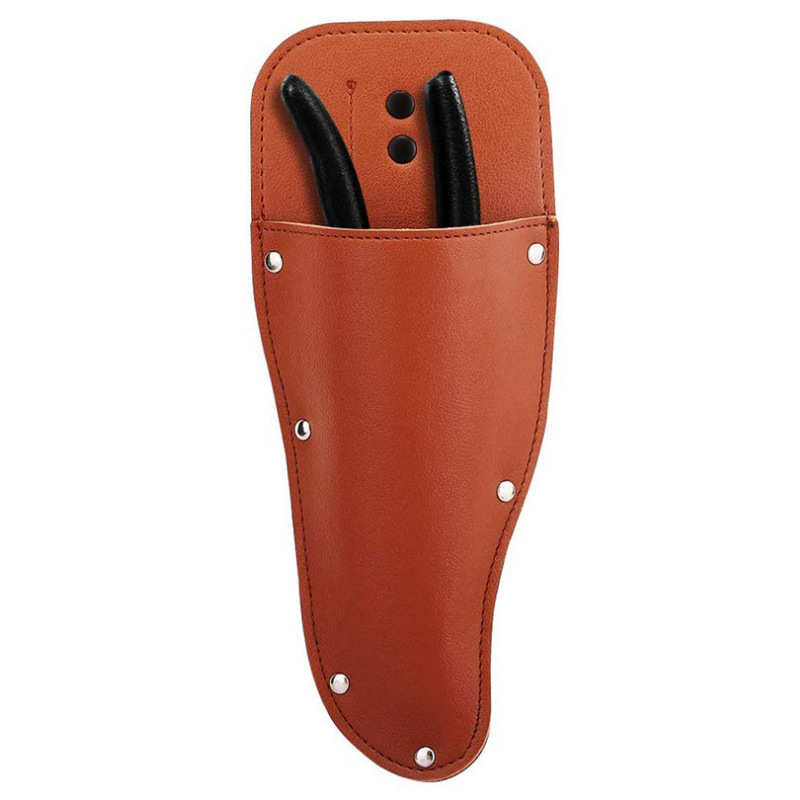 Shear Holster, PU Leather Tool Sheath with Metal Holder, Belt Bag Cover