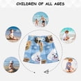 thumbnail image 6 of Blue Plaids Happy Dogs Bubbles Swim Trunks Board Shorts Beach Pants Bathing Bottoms L, 6 of 8