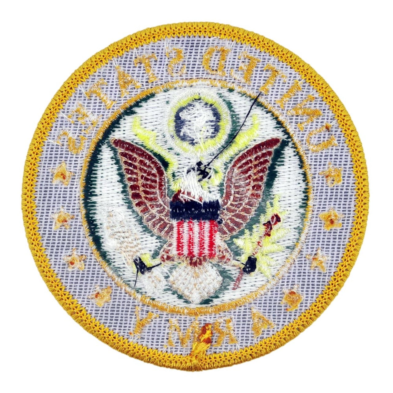 PinMart's Officially Licensed U.S. Army Round Logo Embroidered Patch – Iron On - 10 Pack
