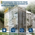 thumbnail image 3 of EuKer Green Houses for Outside, 6' x 7.3' Heavy Duty Wooden Greenhouse with Lockable Door & Adjustable Roof Vent, 3 of 8