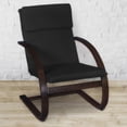 thumbnail image 3 of Niche Mia Bentwood Reclining Chair- Mocha Walnut/ Black, 3 of 6