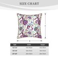 thumbnail image 2 of KLL Fairy Flower Decorative Throw Pillow Covers Velvet Soft for Couch Sofa Bedroom Living Room Outdoor (No pillow core)- 18"x18", 2 of 5