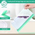 thumbnail image 3 of CABEN-12 Pack Reusable Snack Bags, Silicone Snack Bags Reusable Storage, Leakproof Snack Storage Bags Containers for Travel Picnic, Work, Home Use, 3 of 4