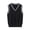 Navy, variant on Kids Boys Girls V-Neck Knitted Sweater Vest Sleeveless Spring Vest Coat Students Uniform School Wear Waistcoat Yellow 9-10Years