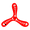 Red, variant on Flick Boomerang - Small thin plastic boomerangs. They work great!
