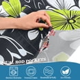 thumbnail image 5 of Yayeee Kitchen Curtains Tier Set of 2 Light Filtering 57"x36" Over Sink Window Panels, White Flower Pattern, 5 of 7