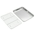 thumbnail image 3 of Aspire Baking Sheets and Racks Set, Stainless Steel Oven and Dishwasher Safe Wire Rack, Easy Clean-S + M + L + XL, 3 of 7
