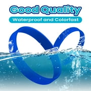 GOGO 12 Pcs Adult Rubber Bracelets, Silicone Wristbands, Party Accessories - Yellow