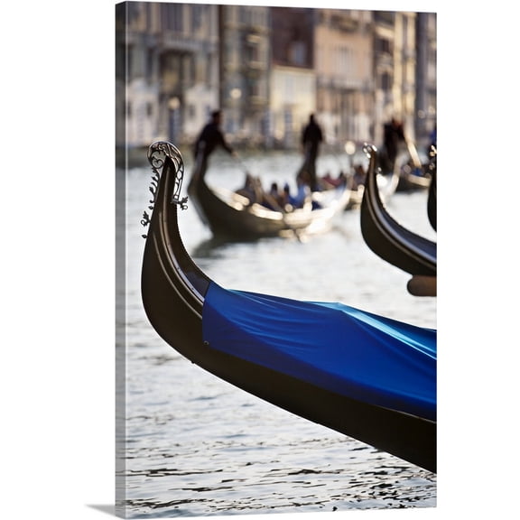 Great BIG Canvas | "Venetian Gondollas" Canvas Wall Art - 32x48