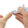 thumbnail image 4 of Beauos Beauty Tools, Nail Clippers, Portable Nail Clippers Stainless Steel Foldable Nail with Leather Case, Ultra Slim Travel Design, 4 of 9