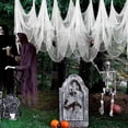 thumbnail image 3 of Paño Sangriento Y Espeluznante De Halloween En Blanco, Negro, Morado Y Naranja, 72 X 30 Pulgadas, Decoración De Halloween Para Fiestas, Paño Espeluznante Rojo Sangre De Halloween, Decoración Para Ex, 3 of 3