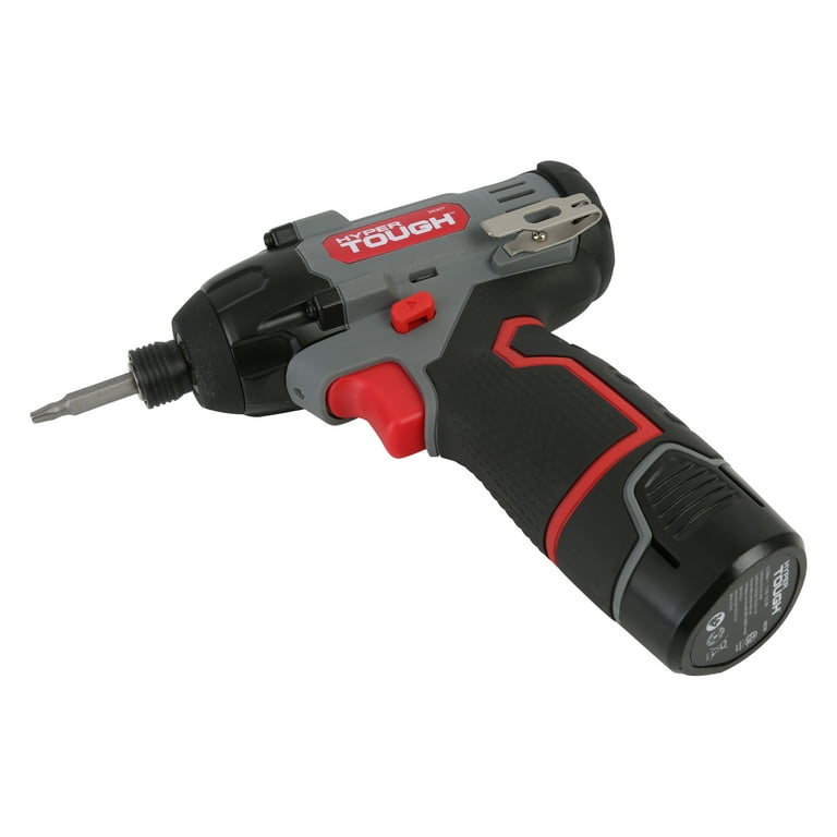 Hyper Tough 12V Max Lithium-Ion Cordless Impact Driver with 1.5Ah Battery and Charger, ¼-inch Quick Release Chuck, Model 99307, New Hyper Tough 12V Max Lithium-Ion Cordless Impact Driver with 1.5Ah Battery and Charger, ¼-inch Quick Release Chuck, Model 99307, New
